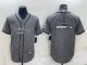 Men's Dallas Cowboys Grey Team Big Logo With Patch Baseball Nike Jersey