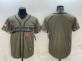 Men's Tampa Bay Buccaneers Blank 2022 Olive Salute To Service Baseball Nike Jersey