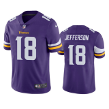 Youth Minnesota Vikings #18 Justin Jefferson 2020 Purple Vapor Untouchable Limited Jersey