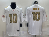 Men's Houston Texans #10 Mills White Camo Salute To Service Limited Jersey