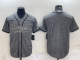Men's Los Angeles Chargers Blank Grey Baseball Nike Jersey