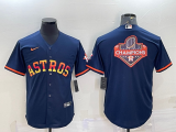 MLB Houston Astros Blank Champion 2022 Navy Jersey
