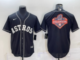 MLB Houston Astros Blank Black Champion Nike Game Jersey