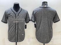 Men's Las Vegas Raiders Blank Grey Baseball Nike Jersey