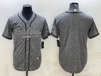 Men's Las Vegas Raiders Blank Grey Baseball Nike Jersey