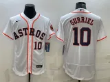 MLB Houston Astros #10 Yuli Gurriel White Flex Elite Jersey