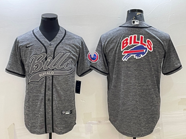 Men's Buffalo Bills 2022 Olive Salute To Service Team Big Logo With Patch Baseball Nike Jersey