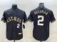 MLB Houston Astros #2 Alex Bregman Black/Gold Jersey