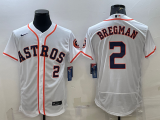 MLB Houston Astros #2 Alex Bregman White Flex Elite Jersey