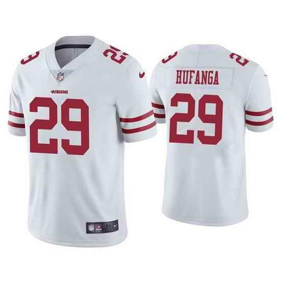 Youth NFL San Francisco 49ers #29 Talanoa Hufanga White Vapor Untouchable Limited Jersey