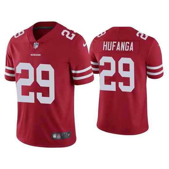 Youth NFL San Francisco 49ers #29 Talanoa Hufanga Red Vapor Untouchable Limited Jersey