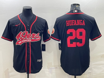 Men's San Francisco 49ers #29 Talanoa Hufanga Black Baseball Nike Jersey