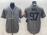 Men's San Francisco 49ers #97 Nick Bosa 2022 Olive Salute To Service Baseball Nike Jersey