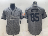 Men's San Francisco 49ers #85 George Kittle 2022 Olive Salute To Service Baseball Nike Jersey