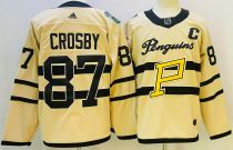 Men's Pittsburgh Penguins #87 Sidney Crosby 2023 Winter Classic Cream Jersey