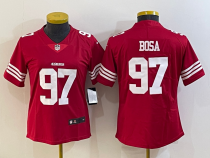Women San Francisco 49ers  #97 Nick Bosa 2022 New Red Vapor Untouchable Limited Jersey