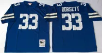 Blue Dorsett Jersey,NFL Dallas Cowboys #33 Throwback Jersey