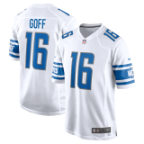 Men's Detroit Lions #16 Jared Goff  White Vapor Untouchable Limited Jersey