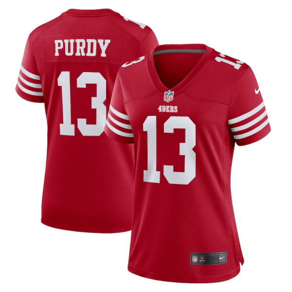 Women San Francisco 49ers #13 Brock Purdy 2022 New Red Vapor Untouchable Limited Jersey