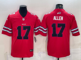 Men's Buffalo Bills #17 Josh Allen Red/Black Vapor Untouchable Limited Jersey