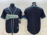 Men's Jacksonville Jaguars Black Blank 2022 Baseball Nike Jersey