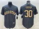 MLB Houston Astros #30 Kyle Tucker 2022 All-Star Charcoal Jersey