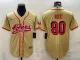 Men's San Francisco 49ers #80 Jerry Rice Gold Baseball Nike Jersey