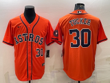 MLB Houston Astros #30 Kyle Tucker Orange Game Nike Jersey