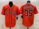 MLB Houston Astros #35 Justin Verlander Orange Game Nike Jersey