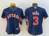 MLB Houston Astros #3 Jeremy Peña Navy Game Nike Jersey