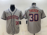 MLB Houston Astros #30 Kyle Tucker Grey Game Nike Jersey