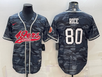 Men's San Francisco 49ers #80 Jerry Rice Fashion Baseball Nike Jersey