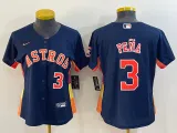MLB Houston Astros #3 Jeremy Peña Navy Game Nike Jersey