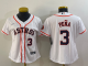 MLB Houston Astros #3 Jeremy Peña White Game Nike Jersey