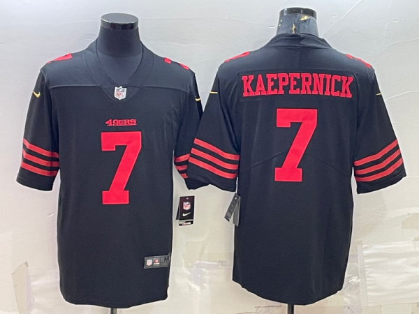 Men's San Francisco 49ers #7 Kaepernick 2022 New Black Vapor Untouchable Limited Jersey