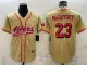 Men's San Francisco 49ers #23 Christian McCaffrey Gold Baseball Nike Jersey