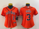 MLB Houston Astros #3 Jeremy Peña Orange Game Nike Jersey