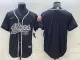 Men's San Francisco 49ers Blank Black Reflective With Patch Baseball Jersey