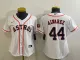 Women MLB Houston Astros #44 Yordan Alvare White Game Nike Jersey
