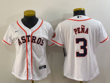 MLB Houston Astros #3 Jeremy Peña White Game Nike Jersey