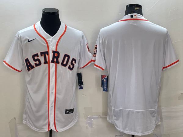 MLB Houston Astros Blank White Flex Base Elite Jersey