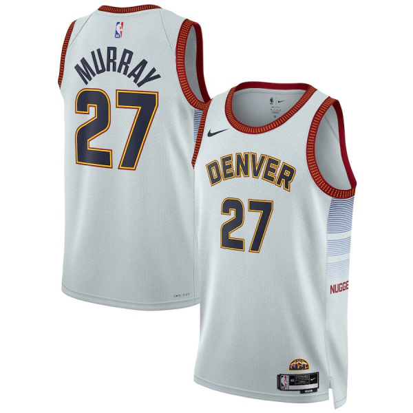 NBA Denver Nuggets #27Jamal Murray White 2022/23 City Edition Jersey