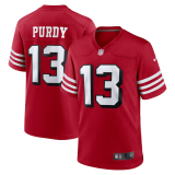 Men's San Francisco 49ers #13 Brock Purdy 2022 Red Color Rush Limited Jersey