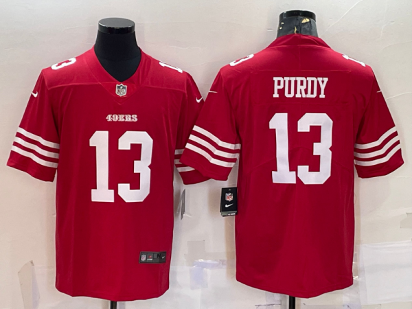 Men's San Francisco 49ers #13 Brock Purdy 2022 New Red Vapor Untouchable Limited Jersey