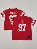 San Francisco 49ers #97 Bosa 2022 New Red Vapor Untouchable Limited Toddlers Jersey