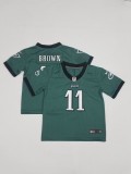 Philadelphia Eagles #11 A. J. Brown Green Vapor Untouchable Limited Toddlers Jersey