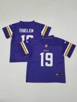 Minnesota Vikings #19 Adam Thielen Purple Vapor Untouchable Limited Toddlers Jersey