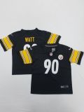 Pittsburgh Steelers #90 T.J. Watt Black Vapor Untouchable Limited Toddlers Jersey