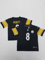 Pittsburgh Steelers #8 Kenny Pickett Black Vapor Untouchable Limited Toddlers Jersey