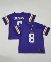 Minnesota Vikings #8 Kirk Cousins Purple Vapor Untouchable Limited Toddlers Jersey